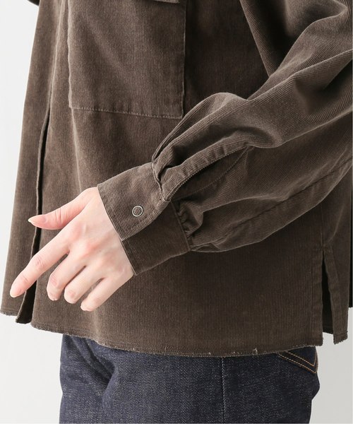 journal standard L'essage（ジャーナルスタンダードレサージュ）の「コーデュロイワイドシャツ（シャツ/ブラウス・レディース・ブラウン/ベージュ/タン・FREE）」の21枚目の写真
