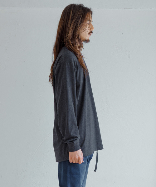 Carhartt（カーハート）の「【CARHARTT/カーハート】Workwear Pocket Long Sleeve T-Shirt / ポケット付きロンT（Tシャツ/カットソー・メンズ・ブラック/ダークグリーン/ダークブラウン/ネイビー/グレー/オリーブ/バーガンディー/ヘザーチャコール/グレイッシュブルー/ブルー・M/L/XL）」の12枚目の写真