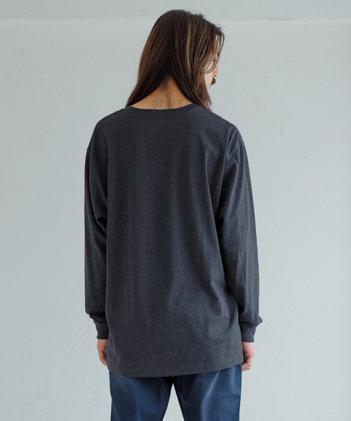 Carhartt（カーハート）の「【CARHARTT/カーハート】Workwear Pocket Long Sleeve T-Shirt / ポケット付きロンT（Tシャツ/カットソー・メンズ・ブラック/ダークグリーン/ダークブラウン/ネイビー/グレー/オリーブ/バーガンディー/ヘザーチャコール/グレイッシュブルー/ブルー・M/L/XL）」の13枚目の写真