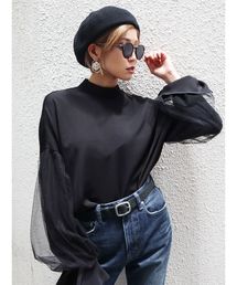 EMODA | ハイネックボリュームスリーブトップス(Tシャツ/カットソー)