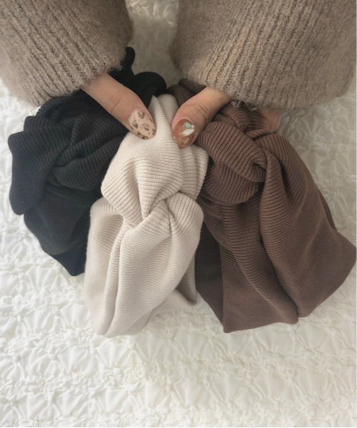 apres jour（アプレジュール）の「【apres jour×ARIAZ】ねじりターバン（ヘアバンド・レディース・ブラック/ダークブラウン/ベージュ/ミント・FREE）」の7枚目の写真