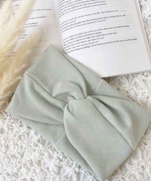 apres jour（アプレジュール）の「【apres jour×ARIAZ】ねじりターバン（ヘアバンド・レディース・ブラック/ダークブラウン/ベージュ/ミント・FREE）」の14枚目の写真