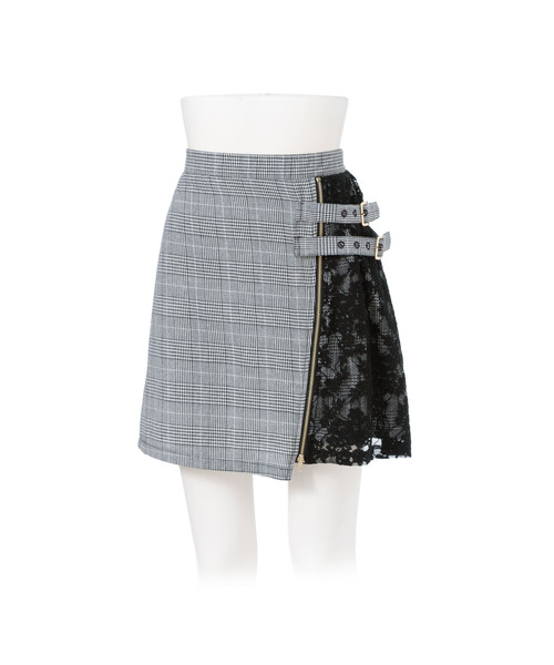 夢展望（ユメテンボウ）の「レース切り替えファスナースリット台形ミニ