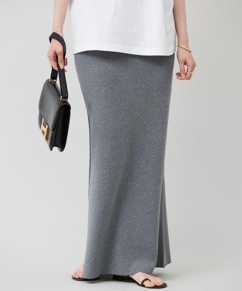 Curensology(カレンソロジー)/コットンリブタイトスカート（スカート