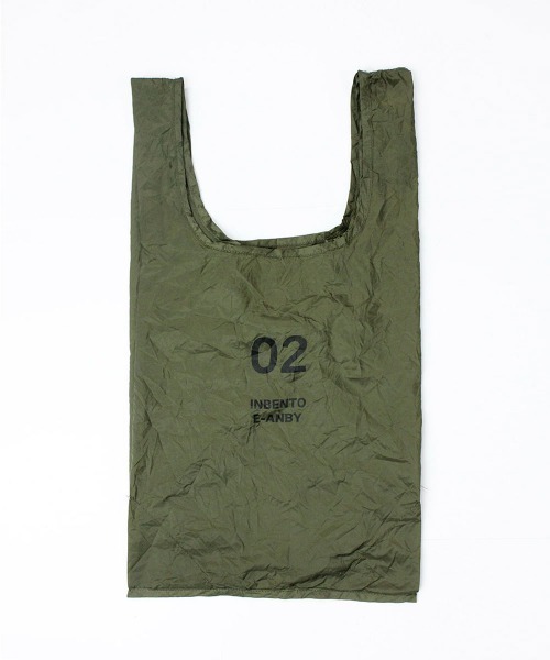 HIGHTIDE(ハイタイド)の「romo ロモ CONVENI BAG INBENTO S コンビニバッグ インベント S(エコバッグ/サブバッグ・メンズ・ネイビー/グレー/カーキ/ブラック×ベージュ/ライトベージュ・FREE)」の22枚目の写真