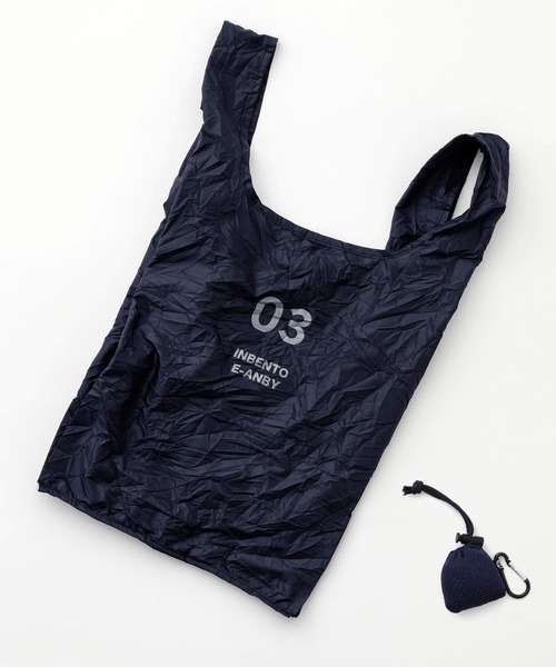 HIGHTIDE(ハイタイド)の「romo ロモ CONVENI BAG INBENTO S コンビニバッグ インベント S(エコバッグ/サブバッグ・メンズ・ネイビー/グレー/カーキ/ブラック×ベージュ/ライトベージュ・FREE)」の13枚目の写真
