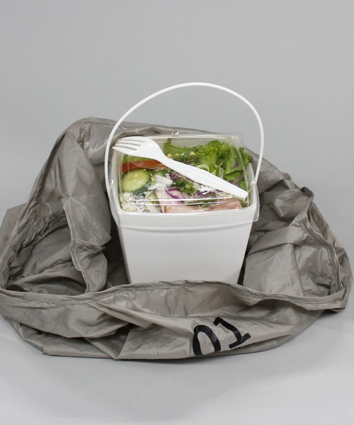 HIGHTIDE(ハイタイド)の「romo ロモ CONVENI BAG INBENTO S コンビニバッグ インベント S(エコバッグ/サブバッグ・メンズ・ネイビー/グレー/カーキ/ブラック×ベージュ/ライトベージュ・FREE)」の16枚目の写真