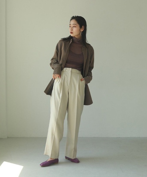 TODAYFUL（トゥデイフル）の「ソフトレザーバレーシューズ（バレエ