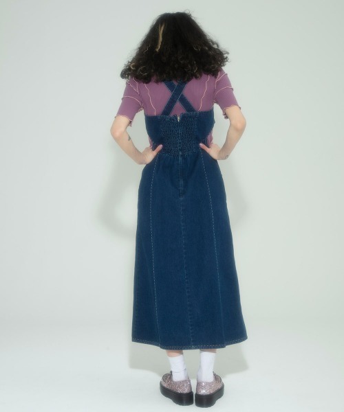 Candy Stripper（キャンディストリッパー）の「THICK STITCH TIGHT ドレス（ドレス・レディース・ブラック/ベージュ/インディゴブルー・1/2）」の15枚目の写真