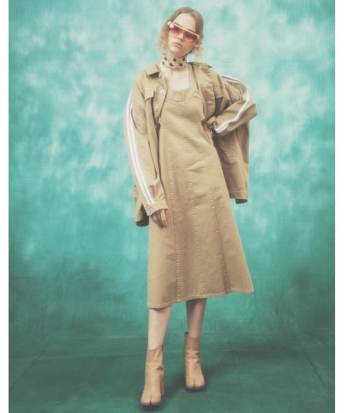 Candy Stripper（キャンディストリッパー）の「THICK STITCH TIGHT ドレス（ドレス・レディース・ブラック/ベージュ/インディゴブルー・1/2）」の10枚目の写真