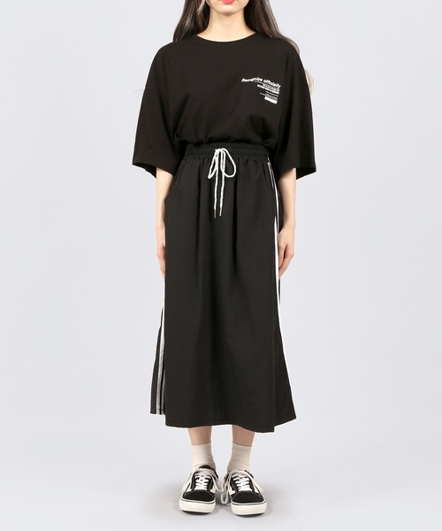 DING（ディング）の「DING/2ラインロングスカート（スカート・レディース・ブラック・FREE）」の11枚目の写真