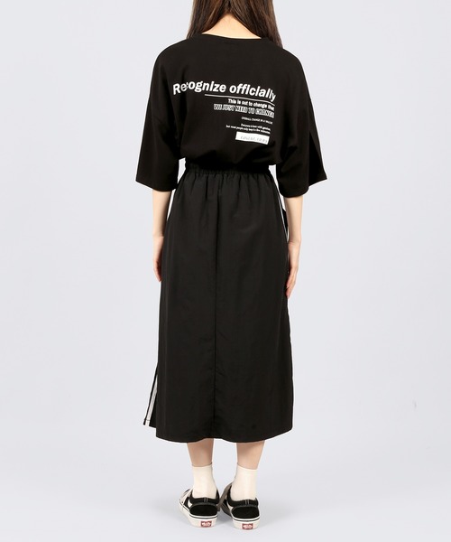 DING（ディング）の「DING/2ラインロングスカート（スカート・レディース・ブラック・FREE）」の7枚目の写真