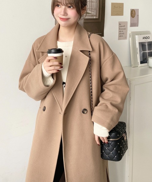 ロングコート チェスターコート サイドスリット きれいめ 全3色 moment+ コート チェスターコート 「累計販売枚数8万枚突破