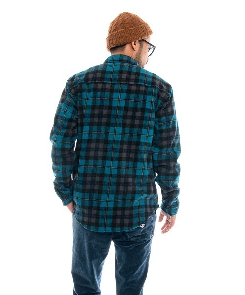 BILLABONG（ビラボン）の「BILLABONG メンズ 【A/DIV.】 FURNACE FLANNEL WAVE WASHED 長袖シャツ【2020年秋冬モデル】/ビラボン 長袖 シャツ チェック フリース（シャツ/ブラウス・メンズ・ブルー/アイボリー・SMALL/MEDIUM/LARGE）」の5枚目の写真