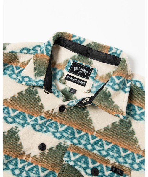 BILLABONG（ビラボン）の「BILLABONG メンズ 【A/DIV.】 FURNACE FLANNEL WAVE WASHED 長袖シャツ【2020年秋冬モデル】/ビラボン 長袖 シャツ チェック フリース（シャツ/ブラウス・メンズ・ブルー/アイボリー・SMALL/MEDIUM/LARGE）」の8枚目の写真