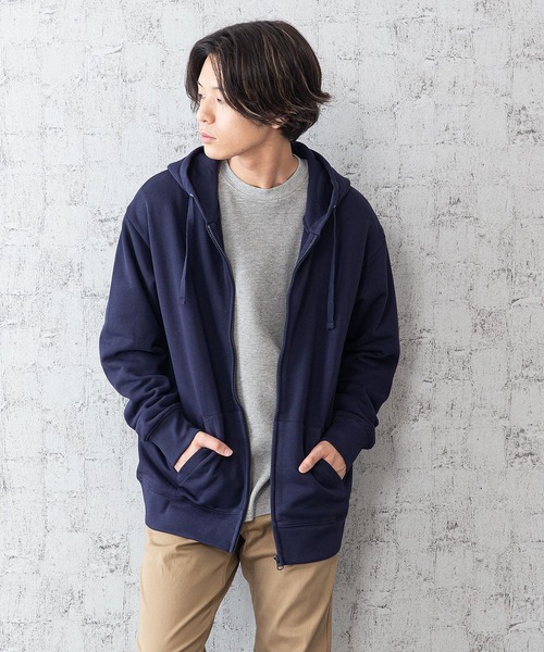 Blue Standard (ブルースタンダード)の「【BLUE STANDARD】オーガニック裏毛ジップパーカー サスティナビリティの原料、染色、労働環境基準をクリア―した商品(パーカー・メンズ・杢グレー/ブラック/ネイビー/ホワイト・MEDIUM/LARGE/X-LARGE)」の18枚目の写真