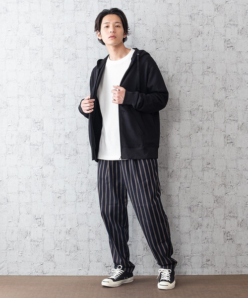 Blue Standard (ブルースタンダード)の「【BLUE STANDARD】オーガニック裏毛ジップパーカー サスティナビリティの原料、染色、労働環境基準をクリア―した商品(パーカー・メンズ・杢グレー/ブラック/ネイビー/ホワイト・MEDIUM/LARGE/X-LARGE)」の7枚目の写真