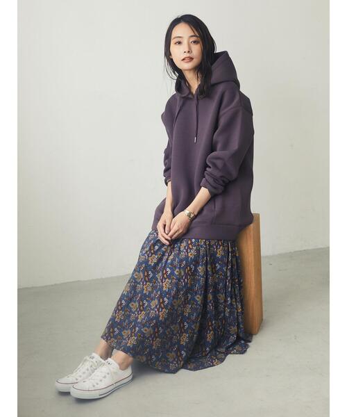 CRAFT STANDARD BOUTIQUE(クラフトスタンダードブティック)の「【2020AW】フード付きポンチプルオーバー〇*(パーカー・レディース・ブラウン/ネイビー/ベージュ・FREE)」の20枚目の写真