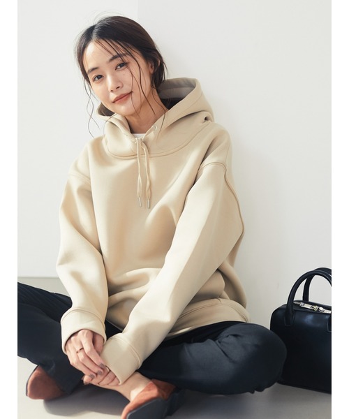 CRAFT STANDARD BOUTIQUE(クラフトスタンダードブティック)の「【2020AW】フード付きポンチプルオーバー〇*(パーカー・レディース・ブラウン/ネイビー/ベージュ・FREE)」の1枚目の写真