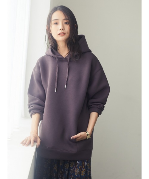 CRAFT STANDARD BOUTIQUE(クラフトスタンダードブティック)の「【2020AW】フード付きポンチプルオーバー〇*(パーカー・レディース・ブラウン/ネイビー/ベージュ・FREE)」の2枚目の写真
