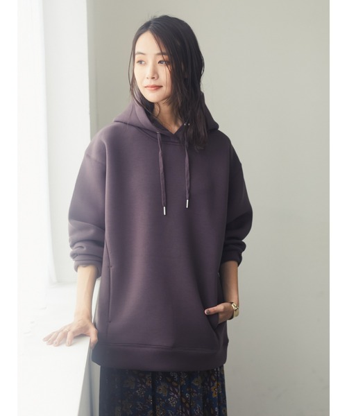 CRAFT STANDARD BOUTIQUE(クラフトスタンダードブティック)の「【2020AW】フード付きポンチプルオーバー〇*(パーカー・レディース・ブラウン/ネイビー/ベージュ・FREE)」の7枚目の写真
