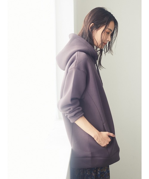 CRAFT STANDARD BOUTIQUE(クラフトスタンダードブティック)の「【2020AW】フード付きポンチプルオーバー〇*(パーカー・レディース・ブラウン/ネイビー/ベージュ・FREE)」の5枚目の写真
