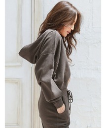 ALEXIA STAM | Front Button Knit Hoodie/フロントボタンニットフーディー(パーカー)