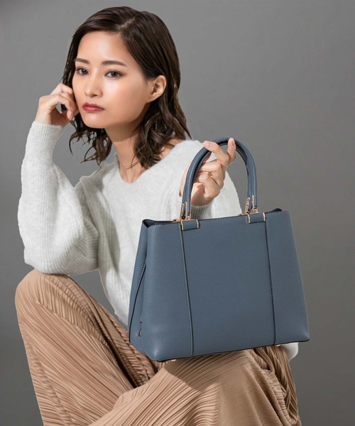 Edit Sheen(エディットシーン)の「【High-Line】スクエアハンドバッグ(ハンドバッグ・レディース・ブラック/ブルー系その他・FREE)」の11枚目の写真