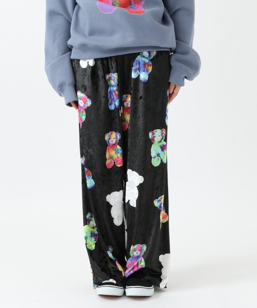 ★人気★【YOUTHBATH】★VELOUR GRAPHIC PANT.S★ベロアパンツ★ ☆人気☆【YOUTHBATH】☆VELOUR GRAPHIC PANT.S☆ベロアパンツ