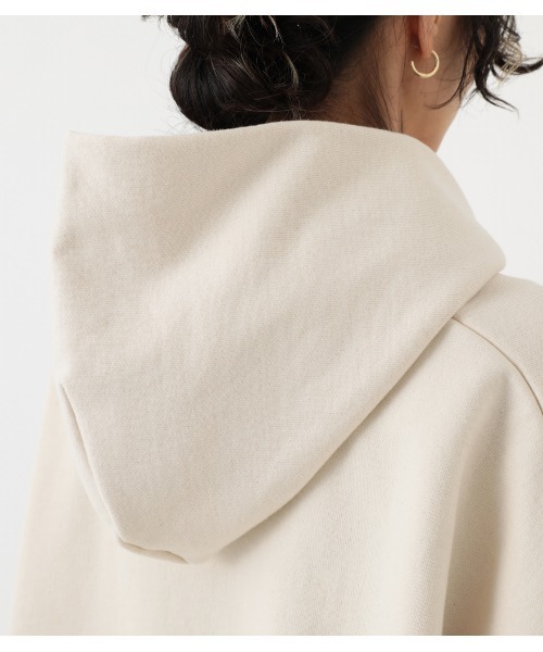 BLACK BY MOUSSY（ブラックバイマウジー）の「over size tent line hoodie（オーバーサイズテントラインフーディー）（パーカー・レディース・トップグレー/オフホワイト・FREE）」の14枚目の写真