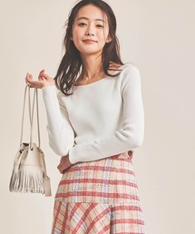 The Virgnia | コンパクトヤーンボートネックニット(ニット/セーター)