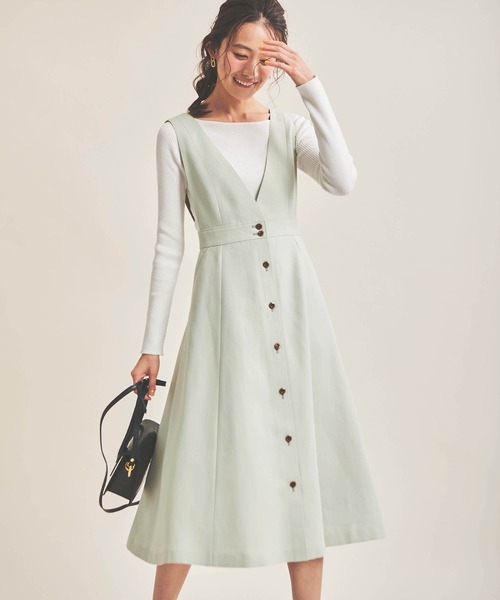 The Virgnia（ザ ヴァージニア）の「コンパクトヤーンボートネックニット（ニット/セーター・レディース・その他/ラベンダー/ネイビー/ライトグリーン/オフホワイト/ホワイト×ブラック・FREE）」の16枚目の写真