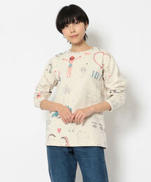 BOHEMIANS | BOHEMIANS/ボヘミアンズ　別注ROSY SWEAT BOAT NECK L/S TEE(スウェット)