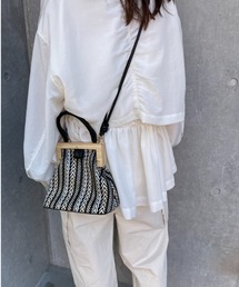 mystic | ウッドがま口BAG(ショルダーバッグ)