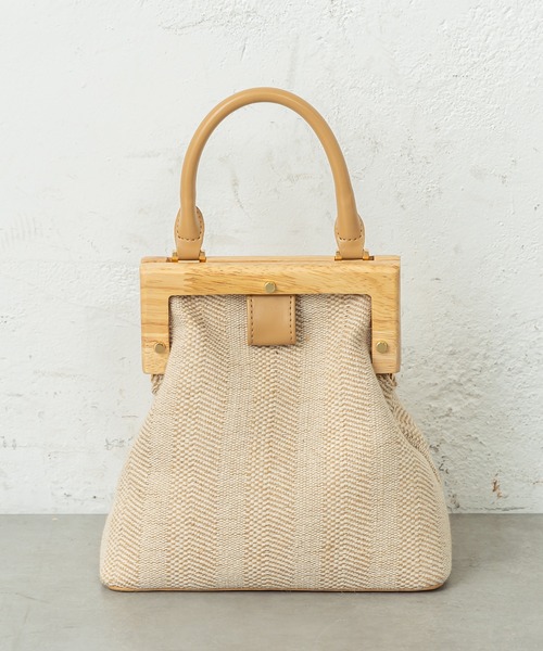 mystic(ミスティック)の「ウッドがま口BAG(ショルダーバッグ・レディース・ブラック/ベージュ・FREE)」の13枚目の写真