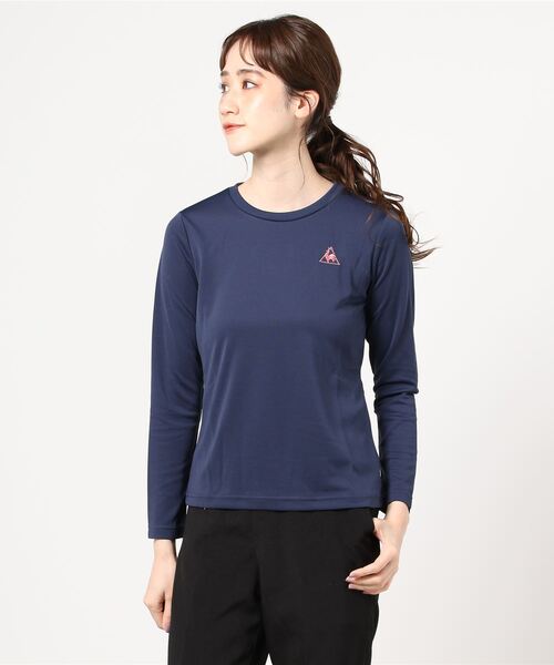 le coq sportif（ルコックスポルティフ）の「ルコックスポルティフ ナガソデシャツ（Tシャツ/カットソー・レディース・ブラック/ネイビー/ピンク・XL/S/M/L）」の3枚目の写真