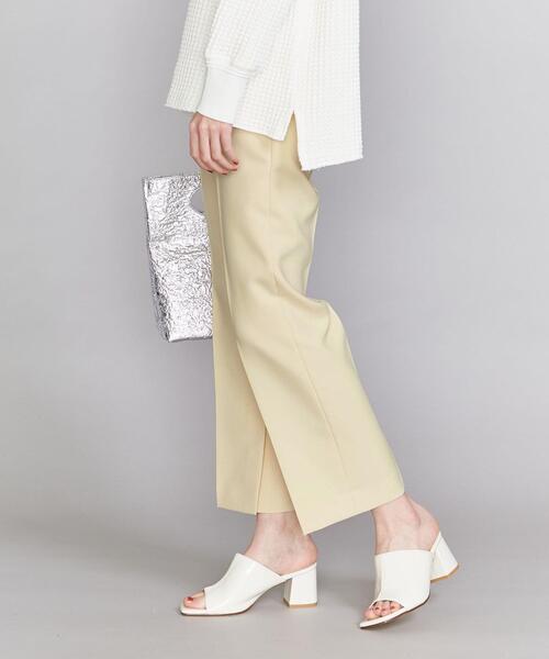 BEAUTY&YOUTH UNITED ARROWS（ビューティーアンドユースユナイテッドアローズ）の「BY ポリエステルオックスストレートパンツ（スラックス・レディース・ダークグレー/クリーム/ライトピンク・MEDIUM/SMALL）」の9枚目の写真