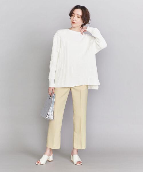 BEAUTY&YOUTH UNITED ARROWS（ビューティーアンドユースユナイテッドアローズ）の「BY ポリエステルオックスストレートパンツ（スラックス・レディース・ダークグレー/クリーム/ライトピンク・MEDIUM/SMALL）」の10枚目の写真