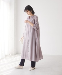 CRAFT STANDARD BOUTIQUE | バック刺繍フロントボタンシャツワンピース *(シャツワンピース)