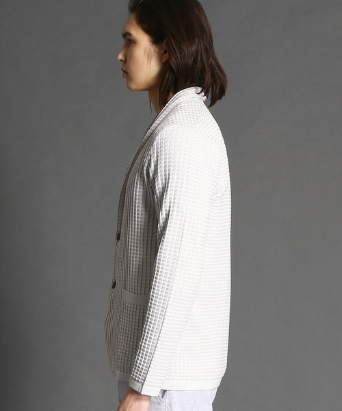 MONSIEUR NICOLE(ムッシュニコル)の「ニットカーディガン(カーディガン/ボレロ・メンズ・ブラック/ライトグレー・X-LARGE/LARGE/MEDIUM)」の4枚目の写真