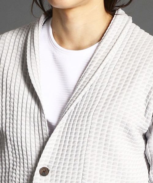 MONSIEUR NICOLE(ムッシュニコル)の「ニットカーディガン(カーディガン/ボレロ・メンズ・ブラック/ライトグレー・X-LARGE/LARGE/MEDIUM)」の5枚目の写真