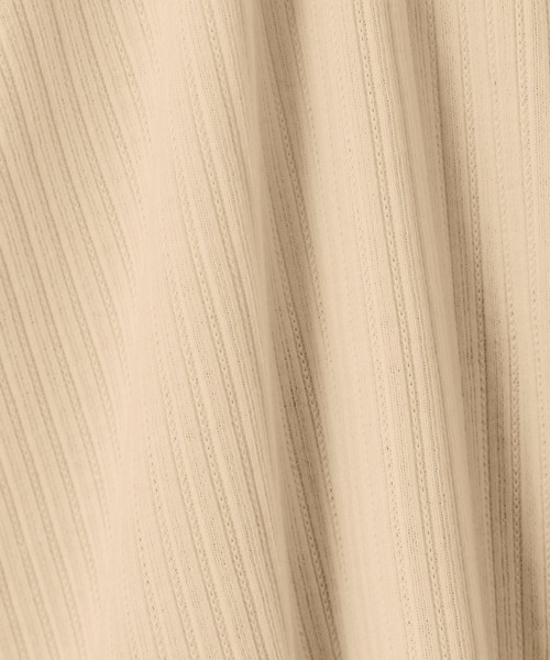 Heather（ヘザー）の「ＳＳリブメロウフリルカットソー　942323（Tシャツ/カットソー・レディース・ブラック/ベージュ/ホワイト・FREE）」の9枚目の写真