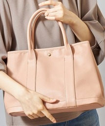 軽量フェイクレザートートバッグ