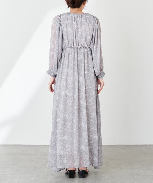 natural couture（ナチュラルクチュール）の「【大人ナチュ】前後2WAYボリュームスリーブワンピース（ワンピース・レディース・グレー/ラベンダー・FREE）」の19枚目の写真