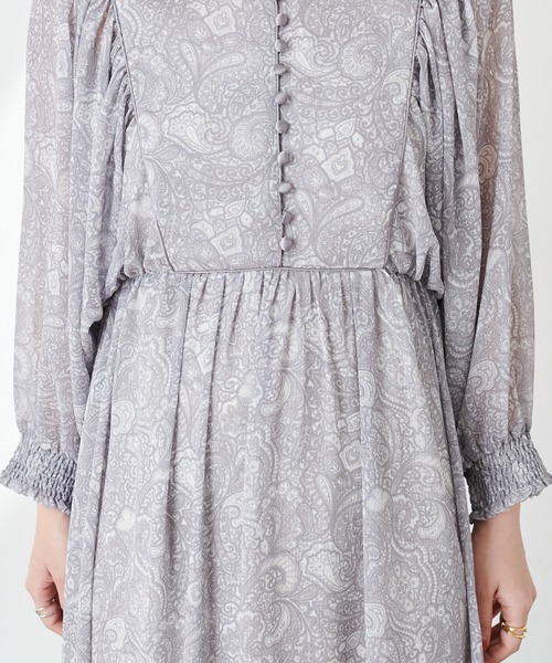 natural couture（ナチュラルクチュール）の「【大人ナチュ】前後2WAYボリュームスリーブワンピース（ワンピース・レディース・グレー/ラベンダー・FREE）」の21枚目の写真