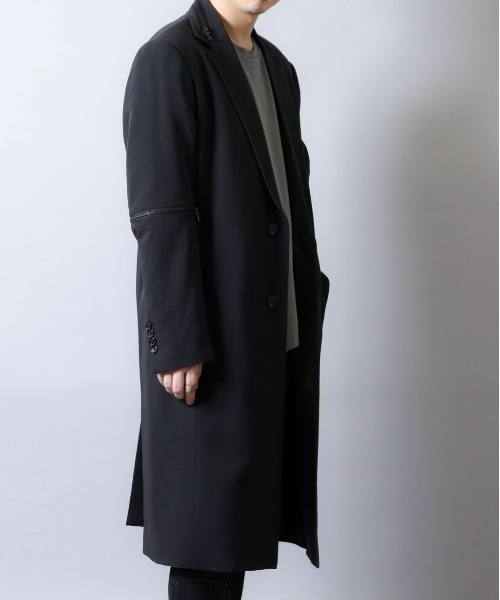 SHELLAC（シェラック）の「・シェラック/SHELLAC　ZIPロングジャケット（テーラードジャケット・メンズ・ブラック・LARGE/MEDIUM）」の5枚目の写真