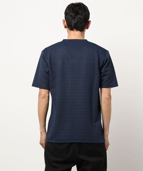 HIDEAWAYS NICOLE（ハイダウェイニコル）の「ブライトタックボ－ダ－ＶネックTシャツ（Tシャツ/カットソー・メンズ・ネイビー/ホワイト/サックスブルー/ブラック・LARGE/MEDIUM/X-LARGE）」の11枚目の写真