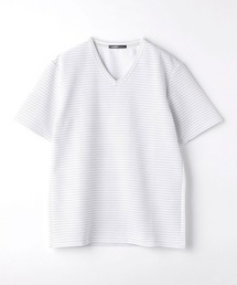 HIDEAWAYS NICOLE | ブライトタックボ－ダ－ＶネックTシャツ(Tシャツ/カットソー)