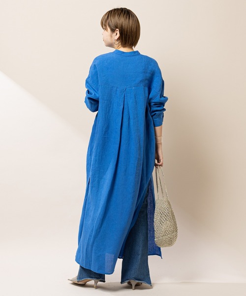 argue アギュー Linem-Cotton Vneck ワンピース　黒 argue アギュー Linem-Cotton Vneck ワンピース 黒（ARGUE
