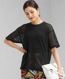 green label relaxing | CFC メッシュ クルーネック プルオーバー Tシャツ(Tシャツ/カットソー)
